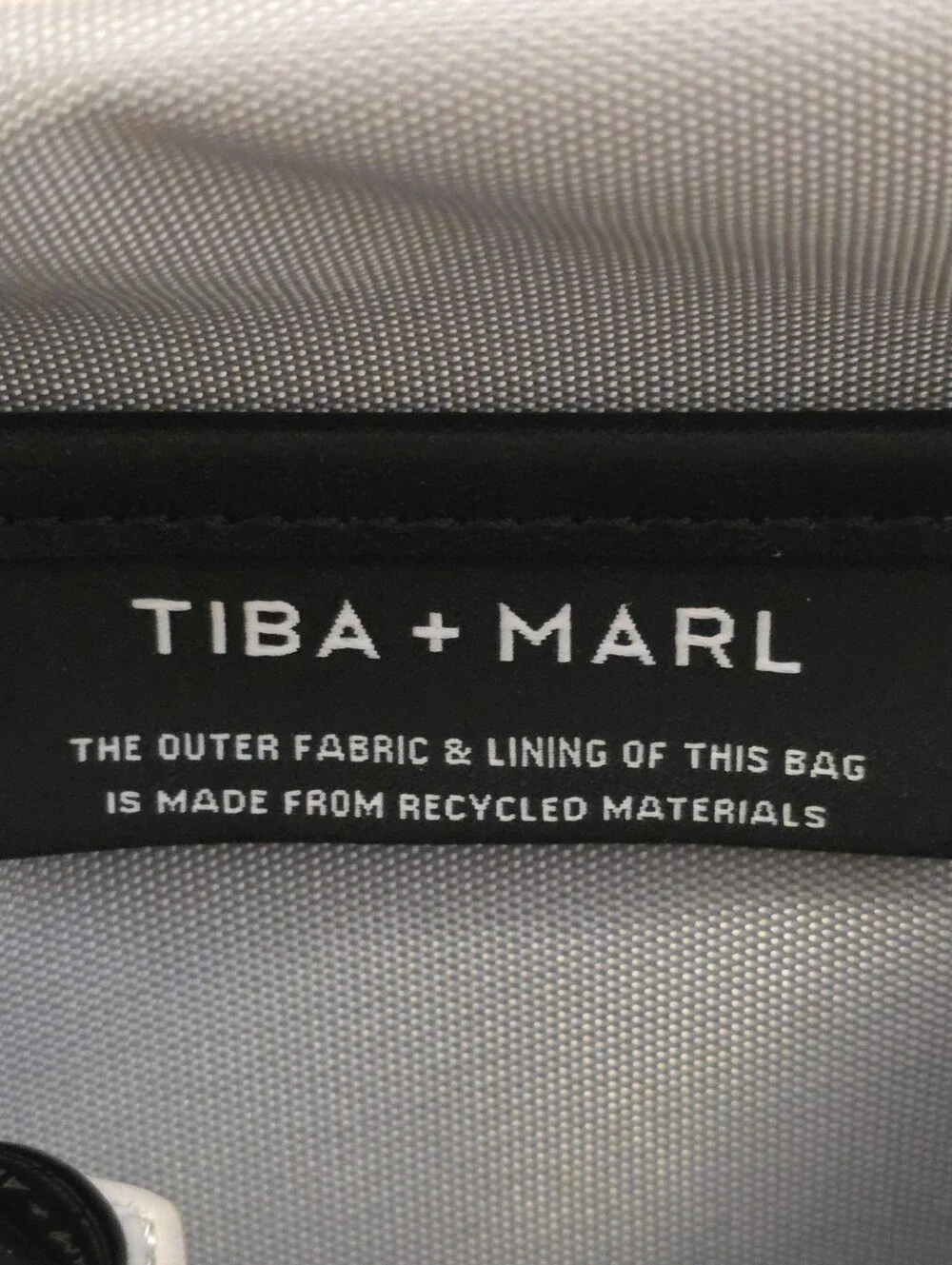 Tiba + Marl Nova Eco Compact Quilted Crossbody Diaper Bag Oyster Color NWT